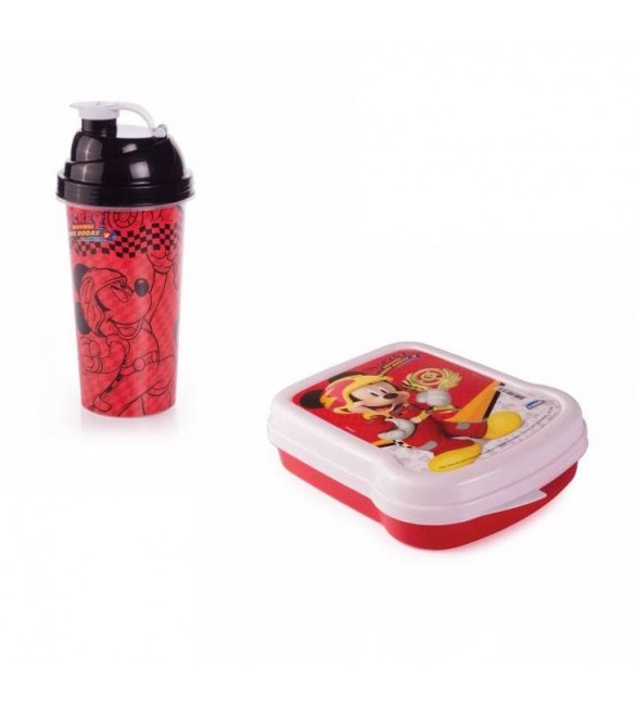 Kit Shakeira e Sanduicheira Mickey Aventuras sobre Rodas - plasutil